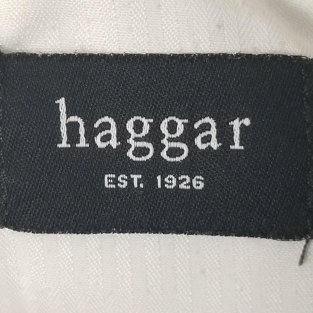 Haggar Shorts Mens 38 Beige Chino Polyester Microfiber‎ 10 Inseam Casual Summer